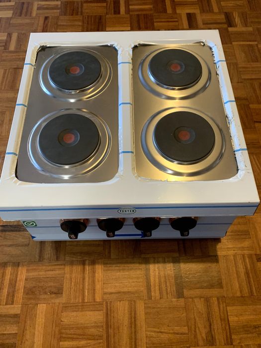 Fogão eléctrico trifásico de 4 placas