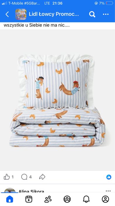 Pościel Jamniki 200x220