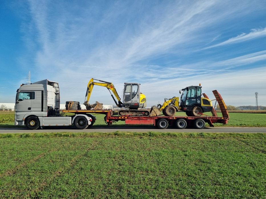 Transport Maszyn Budowlanych Rolniczych Niskopodwoziowy Niskopodwozie
