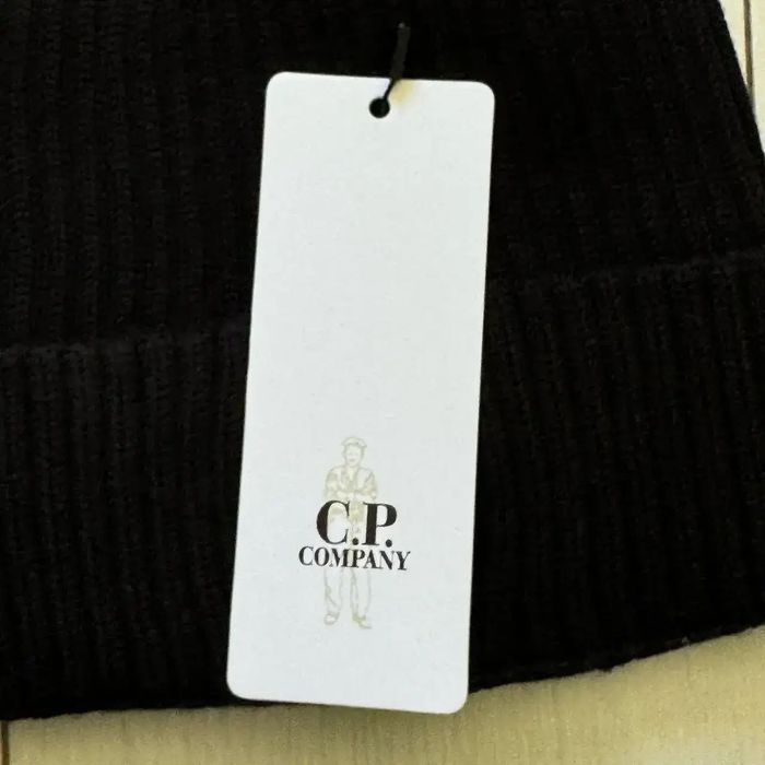 Шапка C.P. Company: Чорна, Сіра , з однією лінзою, One size