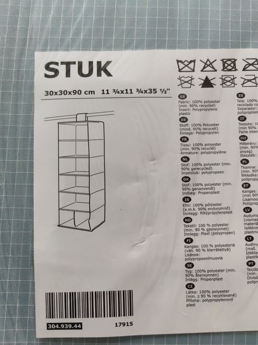 Ikea nowy organizer do szafy Stuk