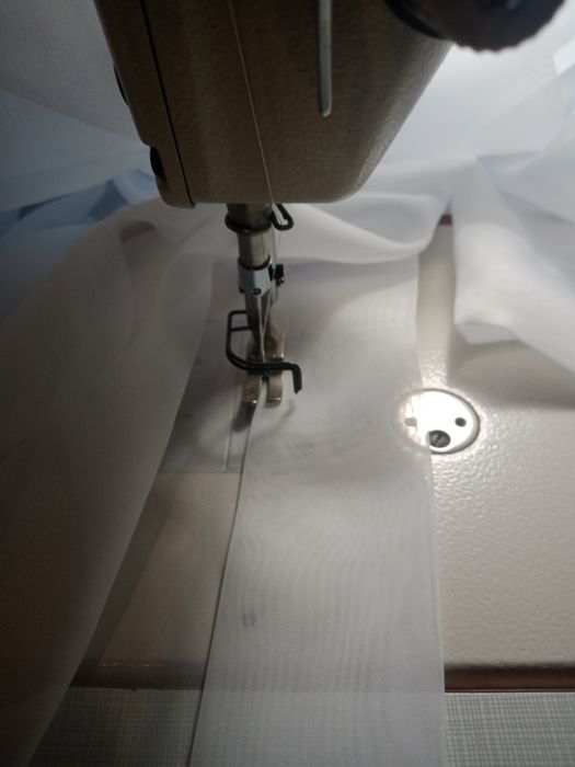 Тюль шифон білий, безкоштовне пошиття, швидка відправка