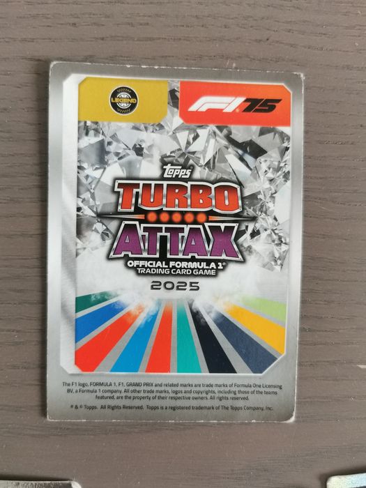 F1 Karty Topps Turbo Attax 2025 official formula 1