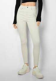 Vero Moda białe jeansy Tanya Mid Rise Skinny rozmiar S
