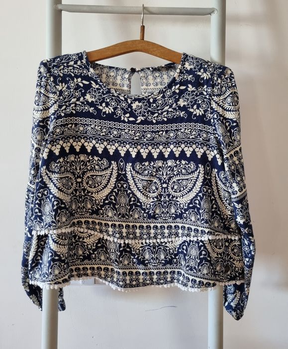 Blusa  top Tiffosi azul