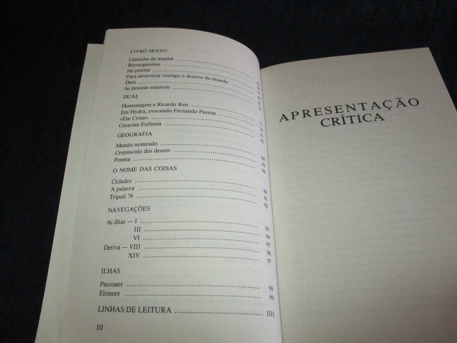 Livro Poesia de Sophia de Mello Breyner Andresen