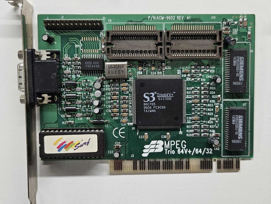 Karty graficzne PCI Retro S3Trio 64v+ DX2 Virge 1 MB 2 MB