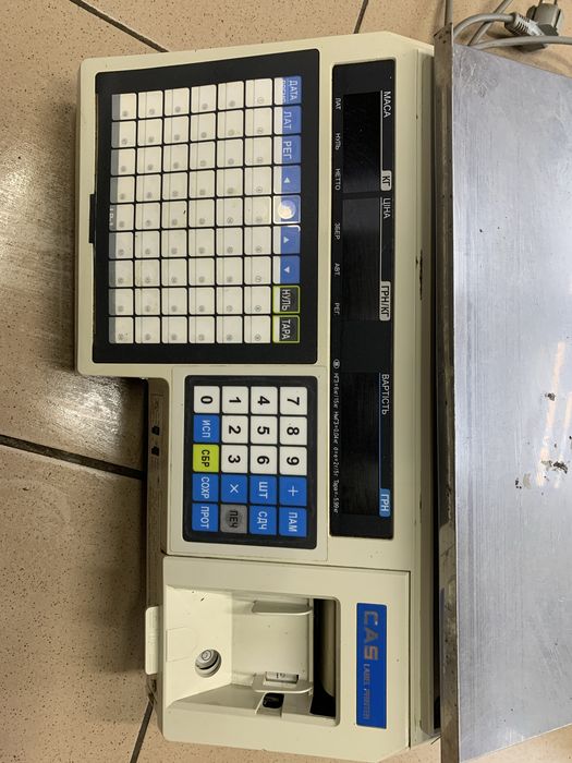 Ваги з друком етикетки CAS LP v1.6