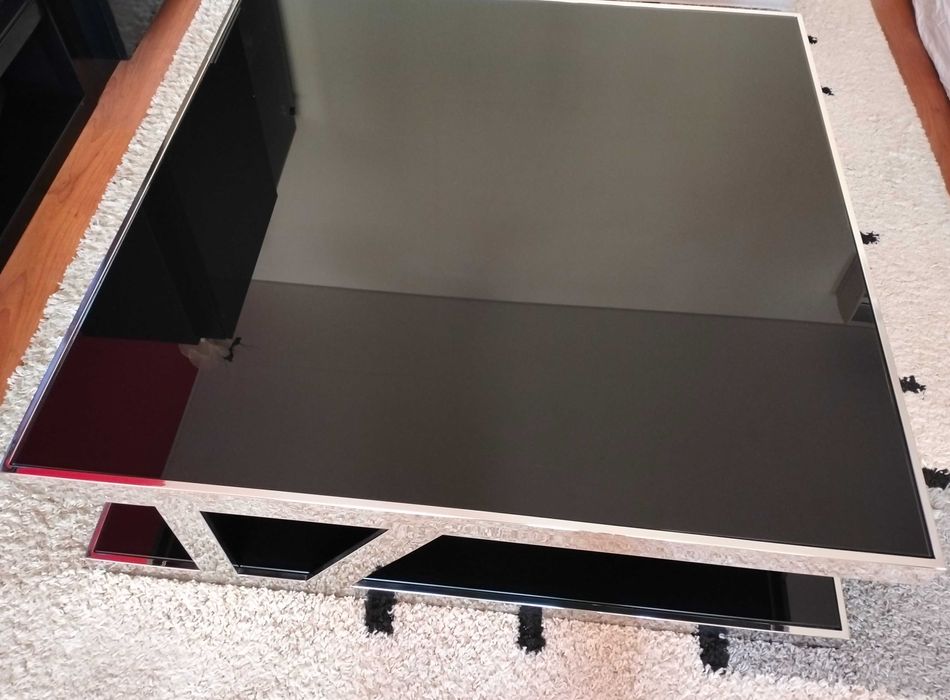 Mesa de centro cromada