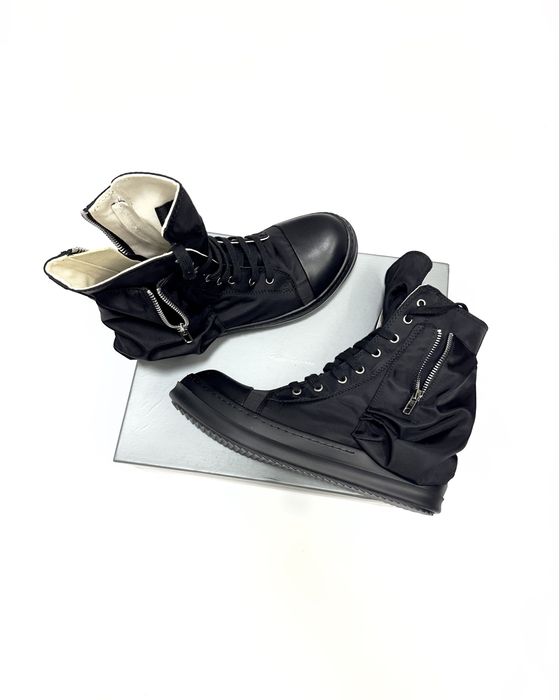 Кеди Rick Owens cargo sneaks sneakers rick owens shoes black DRKSHDW BAUHAUS SNEAKS чорні 42/43