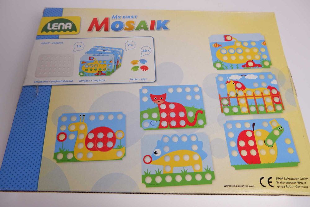 Крупная мозаика для малышей 2+ игрушки развивающие сортер первая