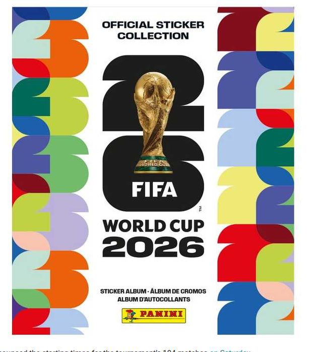 panini world cup adrenalyn xl 2026