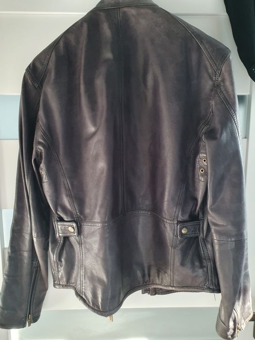 Kurtka skórzana Massimo Dutti