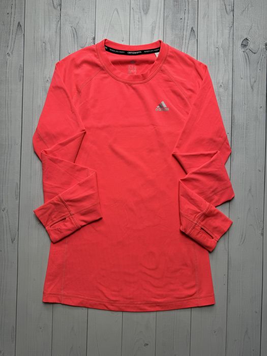 Термо кофта Adidas рожева червона лонгслів термобілизна