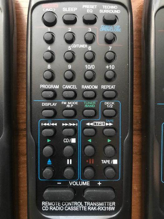 Пульт Panasonic RX-DT,ED Series.