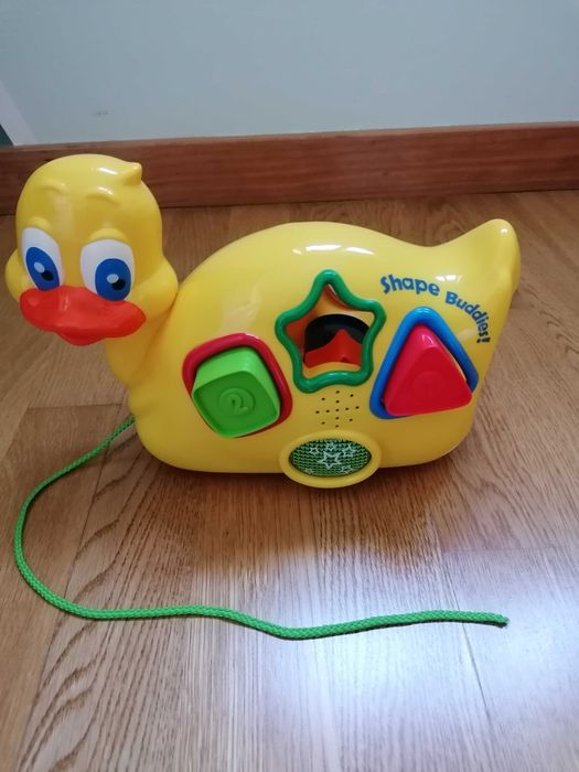 Patinho de puxar com formas e som