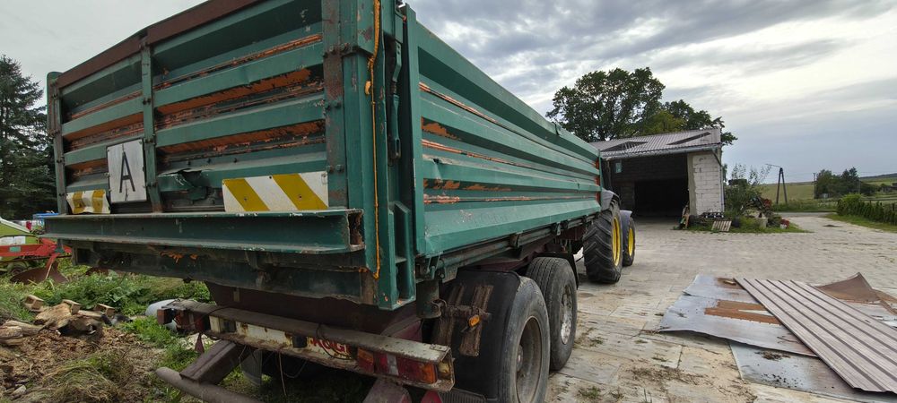 Tandem wywrotka 3-stronna kogel 18t przyczepa samozbierajaca Claas Sprint 445s