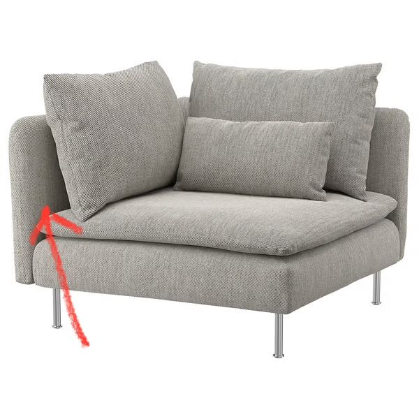 Plecy narożnika sofa Ikea Soderhamn