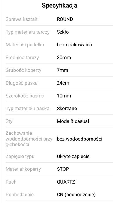 Zegarek LOVE plus bransoletka