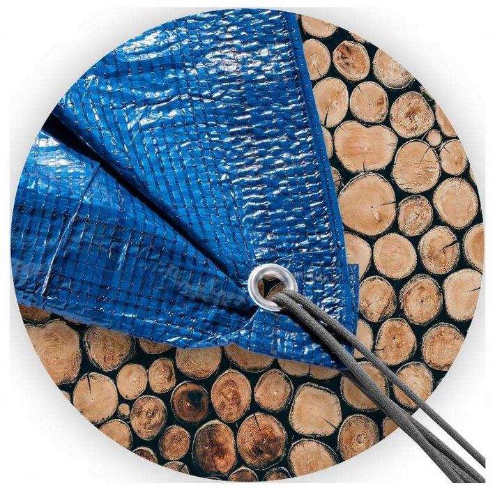 Plandeka 5x8m Gruba Płachta Mrozoodporna Wodoodporna Wzmacniana 50g/m2