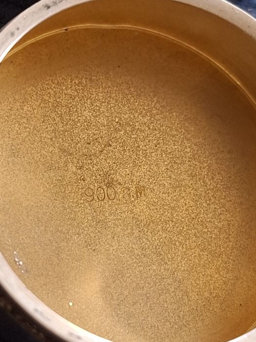 Pigularz srebro tabakierka puzderko sygnowany Antyk