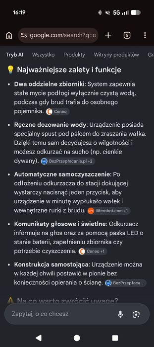 Odkurzacz ilife w90