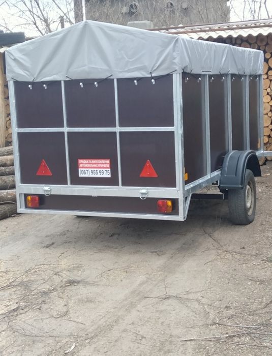 Продам прицеп новий оцинкований 1.50*3.00*1.00 з документами