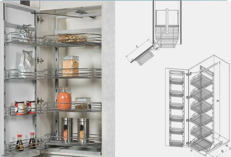 System koszy, Cargo do szafki 60cm