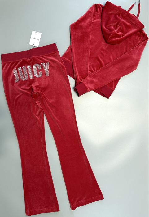 Велюровий костюм Juicy Couture новий оригінал червоний S, M кльош