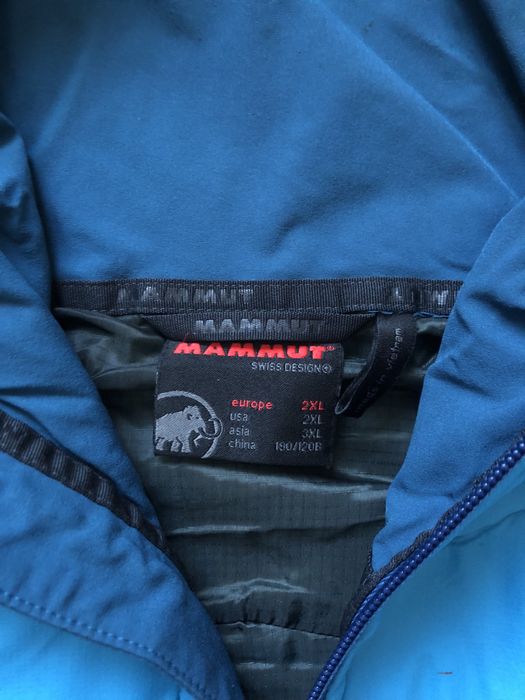 Оригінальна куртка Mammut синього кольору, розміру XL-XXL TNF Oakley