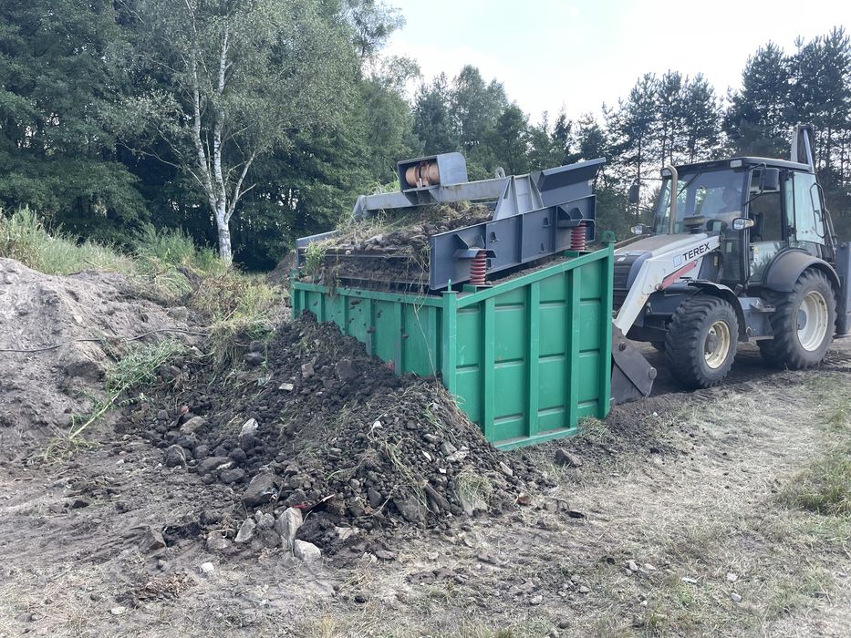 Glebogryzarka separacyjna, Trawnik z siewu rolki Niwelacja nawadnianie