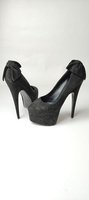 Szpilki buty na obcasie damskie Giuseppe Zanotti rozmiar 39,5 czarne