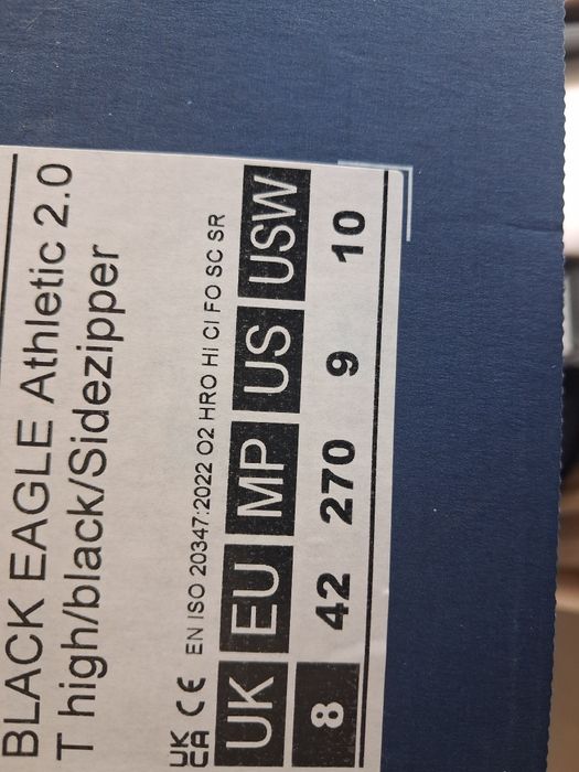 Botas militares Haix athletic fecho 42