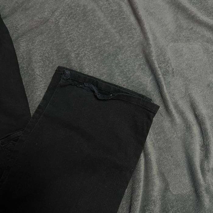 Джинсы Sergio Tacchini карго черного цвета широкие карго штаны брюки s