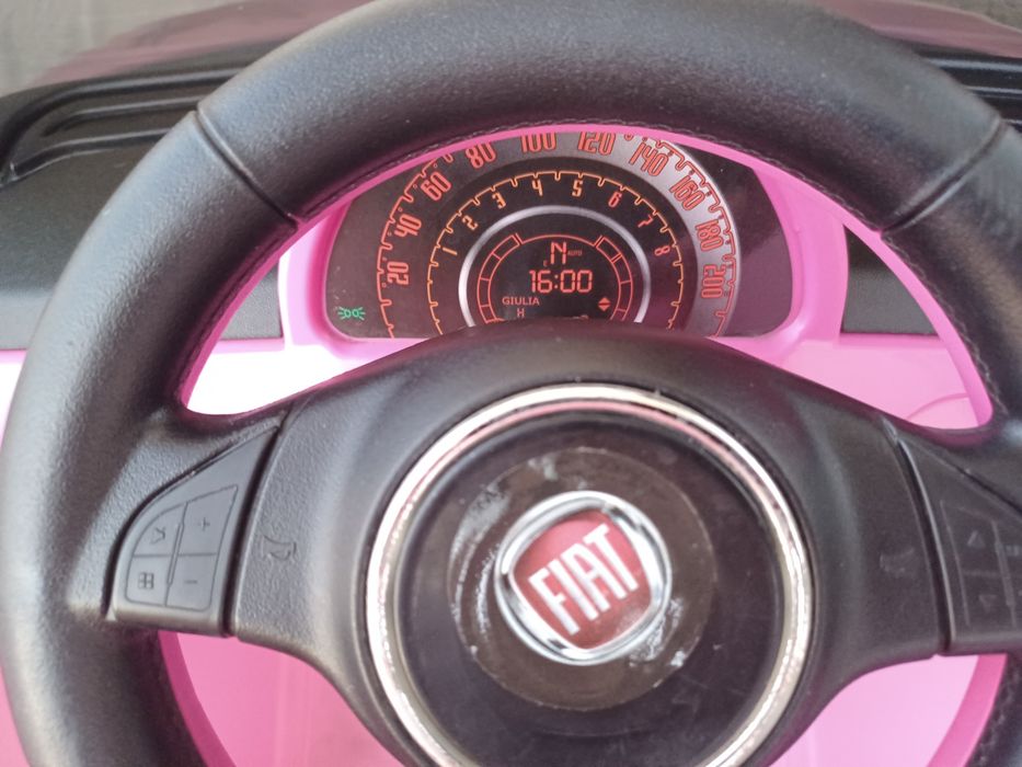 Carrinho Elétrico Infantil Fiat 500 Star Rosa (Edição Limitada)