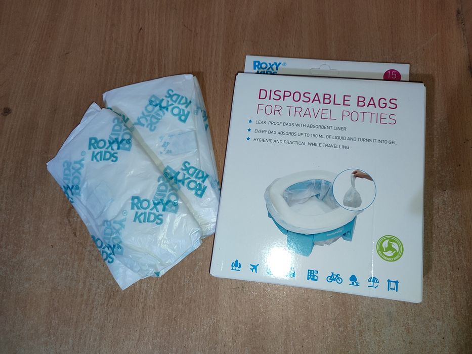 Nocnik turystyczny HANDYPOTTY 2W1 ,nakładka wielorazowa,woreczki.DoNeg