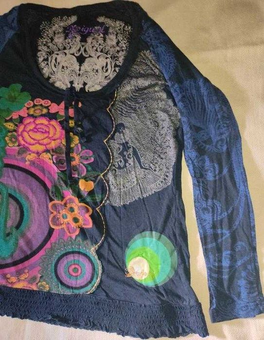 Лонгслів desigual з дуже м'якого трикотажу