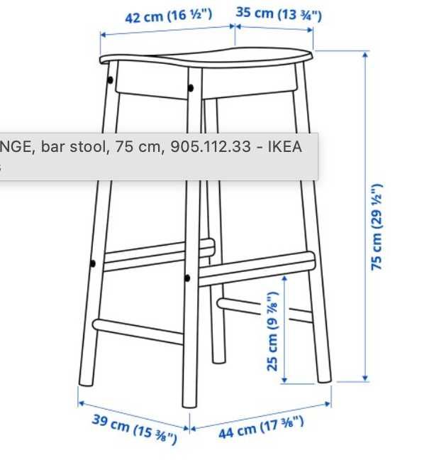 2 bancos altos IKEA Ronninge