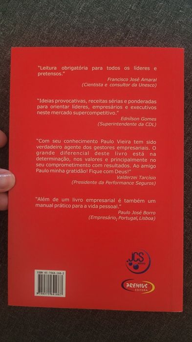 Livro - Eu, líder eficaz- Autor Paulo Vieira