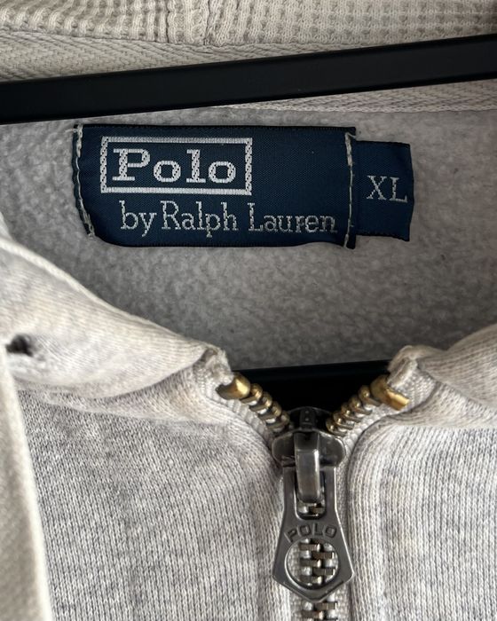 Szara bluza z kapturem Polo Ralph Lauren Zip-up Hoodie