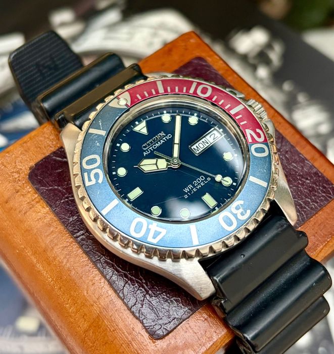 Citizen Automatic  Pepsi Dolphin Divers Vintage