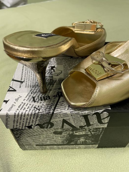 Сабо на шпильці натуральна шкіра