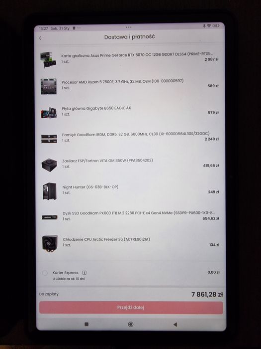 Komputer gamingowy AMD Ryzen, RTX 5070, 32GB, 1 TB! Okazja Nowy!