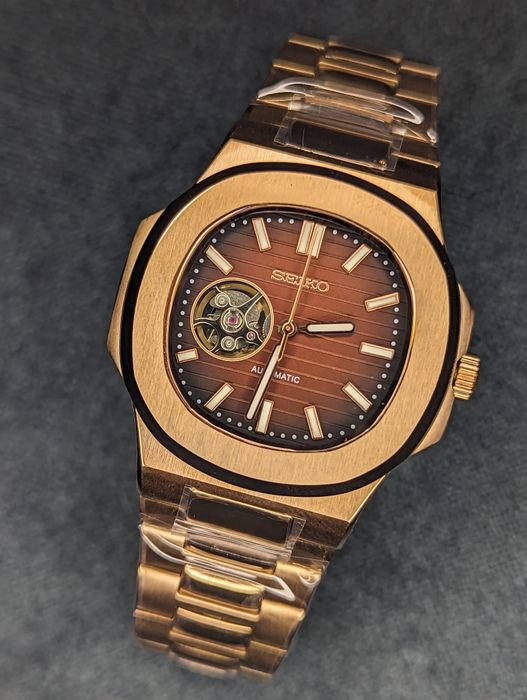 Seiko mod elegancki garniturowiec 41mm czekoladowy