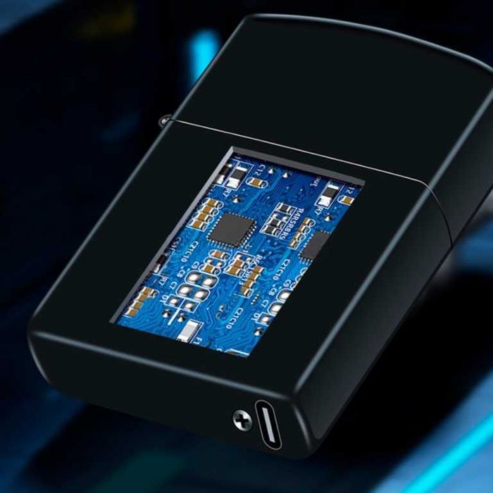 Зажигалка дуговая usb в подарочной упаковке LB-766. Цвет; черный.