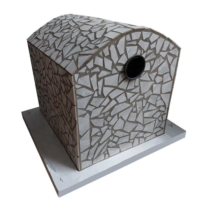 DUO XXL piec chlebowy do pizzy niebezpośrednio dopalany płytki granit