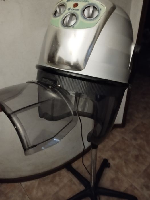 Equipamento de cabeleireiro espelhos cadeira secador carrinho misturad