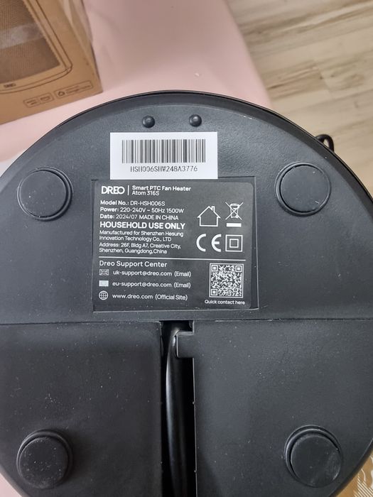 Termowentylator ceramiczny DREO PTC FAN HEATER Atom 316S