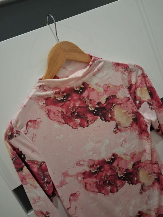 Italy moda rozowy polgolf damski M