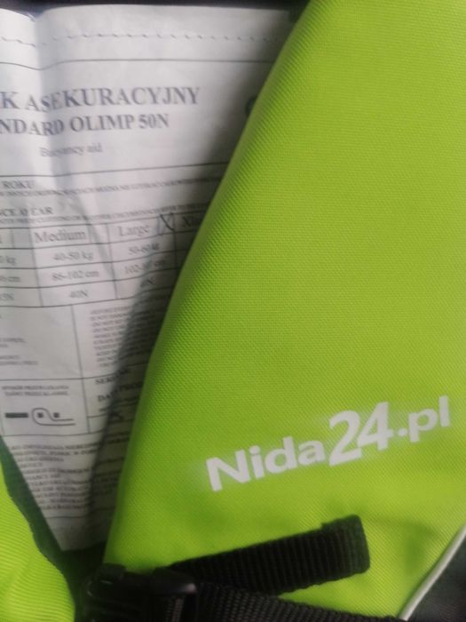 Kamizelka asekuracyjna XXL czarno pomaranczowa